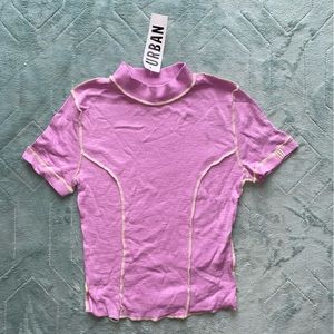 Urban Outfitters Lilac Stitch Seam Top
